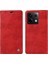 Xiaomi Redmi Note 13 Pro 5g Cep Telefonu Kılıfları Manyetik Kapaklı Cüzdan Kapağı-Kırmızı (Yurt Dışından) 1