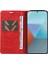 Xiaomi Redmi Note 13 Pro 5g Cep Telefonu Kılıfları Manyetik Kapaklı Cüzdan Kapağı-Kırmızı (Yurt Dışından) 2