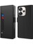 Xiaomi Poco F6 5g Kılıf Pu Deri Kart Tutucu Makyaj Aynası Telefon Kapağı-Siyah (Yurt Dışından) 1