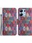 Xiaomi Redmi Note 13 4g Kılıf Için Pu Deri Standı Cüzdan Telefon Kapak Desen Baskı-Kaleydoskop (Yurt Dışından) 1