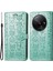 Xiaomi Redmi Için A3 Kılıf Sevimli Kedi Köpek Baskılı Pu Deri Flip Telefon Kapağı-Yeşil (Yurt Dışından) 1