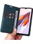 Xiaomi Redmi Için 12C 4g Kılıf Manyetik Kapatma Deri Standlı Telefon Kabuk-Yeşil (Yurt Dışından) 5