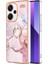 Xiaomi Redmi Note 13 Pro + 5g Kickstand Kılıf Mermer Desen Tpu Elektroliz Telefon Kapağı-Gül Altın 005 Için (Yurt Dışından) 1