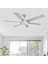 Grecale LED Mat Krom 148 cm Tavan Vantilatörü 2