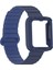 Mi Watch Lite / Redmi Watch 2 Lite Uyumlu Magnetik Silikon Kordon & Kasa Koruma 2 In 1 Premium Kayış 1