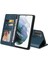 Samsung Galaxy S21 Kickstand Premium Deri Üç Kart Için Flip Case (Yurt Dışından) 1