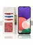 Samsung Galaxy A22 5g Için Kılıf Kart Yuvaları Tutucu Pu Deri Cüzdan Yan (Yurt Dışından) 2