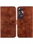 Oppo A60 4g Cüzdan Için Flip Case Kickstand Kart Tutucu Manyetik Kabartmalı (Yurt Dışından) 1