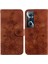Realme C65 4g Kabartmalı Zambak Cüzdan Kickstand Manyetik Kart Için Flip Case (Yurt Dışından) 5