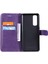 Kart Yuvası Klasik Düz Renk Cüzdan ile Oppo Reno4 Pro 4g Için Flip Case (Yurt Dışından) 5