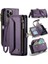 Iphone 12 /12 Pro Için Crossbody Durumda Rfid Engelleme Fermuar Faturaları Yuvası Kılıf (Yurt Dışından) 1