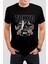 Tokyo Balık Baskılı Siyah Unisex Tişört C534 1