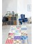 Patchwork Kırkyama Desenli Güllü Yıkanabilir Kaymaz Taban Leke Tutmaz Salon Halısı Yoluk 1