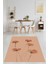 Sade Şık Minimal Gelincik Desenli Yıkanabilir Kaymaz Taban Leke Tutmaz Salon Halısı 1