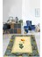 Ebru Sanatı Modern Yıkanabilir Kaymaz Taban Leke Tutmaz Salon Halısı 1
