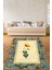 Ebru Sanatı Modern Yıkanabilir Kaymaz Taban Leke Tutmaz Salon Halısı 2