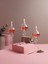 Serenity Rose cam Kandil Seti (3 Adet Cam Kandil - 200 ml Kandil Yağı - 3 Adet Kandil Fitili ) 1