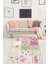 Patchwork Kırkyama Gül Desenli Vintage Yıkanabilir Kaymaz Taban Leke Tutmaz Salon Halısı Yoluk 1
