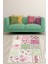 Patchwork Kırkyama Gül Desenli Vintage Yıkanabilir Kaymaz Taban Leke Tutmaz Salon Halısı Yoluk 2
