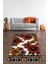 Çiçek Desenli Çerçeveli Modern Yıkanabilir Kaymaz Taban Leke Tutmaz Salon Halısı Yoluk 1
