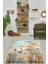 Floral Desen Modern Yıkanabilir Kaymaz Taban Leke Tutmaz Salon Halısı 1