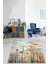 Floral Desen Modern Yıkanabilir Kaymaz Taban Leke Tutmaz Salon Halısı 2