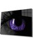 Kadınlar Mor Göz Cam Tablo Women Purple Eye 1