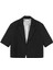 Kısa Kol Crop Blazer Ceket Siyah 2