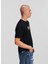 Yuvarlak Yaka Baskılı Siyah Kadın T-Shirt 240J1701 2