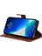 Iphone 14 Için Flip Case Pro Klasik Düz Renk Iş Cüzdan Telefon Kılıfı (Yurt Dışından) 4