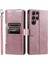 Samsung Galaxy S22 Ultra 6 Kart Yuvaları Kickstand Pu Deri Için Flip Case (Yurt Dışından) 1