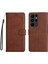 Samsung Galaxy S23 Ultra Klasik Düz Renk Iş Cüzdan Için Flip Case (Yurt Dışından) 1
