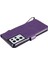 Kart Yuvası Klasik Düz Renk ile Samsung Galaxy S21 Ultra Için Flip Case (Yurt Dışından) 5