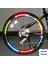 Yapışkanlı Neon Bisiklet Motosiklet Araba Jant Bandı 7 mm x 7 Metre Turuncu Reflektif Parlayan Bant 5