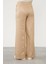 Pudra Belli Lastikli Çizgi Detay Pantolon 4