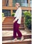 Bordo Beli Lastikli Spor Pantolon 3