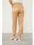 Camel Keten Kumaş Havuç Pantolon 4