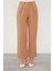 Camel Plise Detaylı Kumaş Pantolon 1