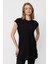 Fashion Sıfır Yaka Uzun Basic Tunik Bluz 1