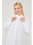 Ekru Oversize Balon Kol Poplin Gömlek 3