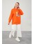 Oranj Pul Işlemeli Baskılı Sweatshirt 2