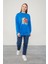 Saks Pul Işlemeli Baskılı Sweatshirt 3