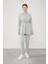 Gri Kapüşonlu Belden Büzülebilir İpli Spor Takım 1
