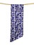 Balık Desen Mavi Twill Üçgen Fular 26X135 cm 1