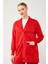 Kırmızı Düğme Kapama Pantolonlu Hırka Takım 3