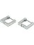 Gümüş Renk Kare Unisex Küpe EAR11 2
