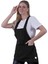 Siyah Çift Cepli Basic Çok Amaçlı Önlük Apron Şef Barista Ressam Işçi Mutfak Önlüğü 4