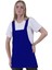 Saks Mavisi Çift Cepli Basic Çok Amaçlı Önlük Apron Şef Barista Ressam Işçi Mutfak Önlüğü 1