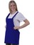 Saks Mavisi Çift Cepli Basic Çok Amaçlı Önlük Apron Şef Barista Ressam Işçi Mutfak Önlüğü 2