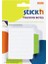 Stickn Stick'n 21486 Yapışkanlı Not Kağıdı 70X70 Çizgili Beyaz-Yeşil 1